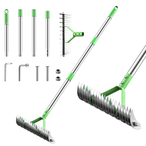 Manual grass scarifier lawn - grass,