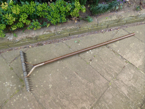 Vintage hand lawn scarifier - lawn,