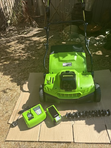 Greenworks 40v scarifier lawn - 40v,