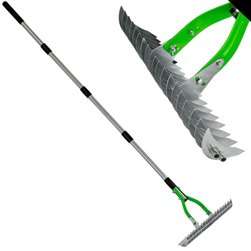 Garden lawn thatching - thatching, rake